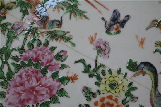 A Chinese famille rose charger diameter 41cm (a.f.)